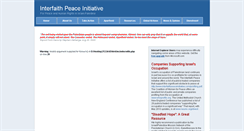 Desktop Screenshot of interfaithpeaceinitiative.com